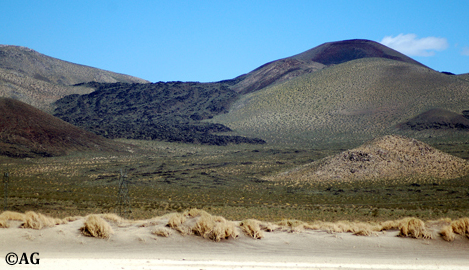 A lava flow inthe Mojave desert of California